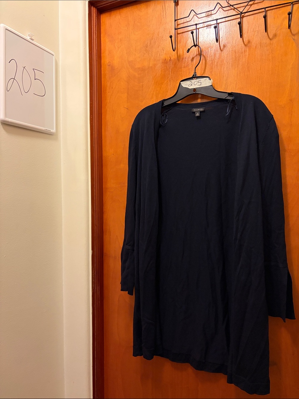 George Navy Open-Front Lightweight Cardigan